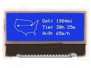 Display: LCD; graphical; 128x32; COG,STN Negative; blue; LED; 3VDC NEWHAVEN DISPLAY INTERNATIONAL