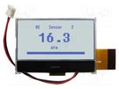 Display: LCD; graphical; 128x64; COG,STN Positive; gray; LED; 3VDC NEWHAVEN DISPLAY INTERNATIONAL
