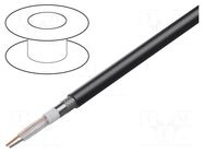 Wire; Twinax; 2x20AWG; outdoor; stranded; Cu; PVC; black; 30m; 300V BELDEN