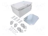 Enclosure: wall mounting; X: 210mm; Y: 280mm; Z: 130mm; ABS; grey ELEKTRO-PLAST NASIELSK