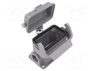 Han B Base SM LC 1 Lever Metal Cover M20 HARTING