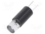 LED lamp; green; 5÷6VDC; No.of diodes: 1; -30÷75°C; 5mm; Body: black MARL