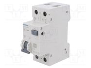 RCBO breaker; Inom: 10A; Ires: 30mA; Poles: 1+N; 230/400VAC; IP20 SIEMENS