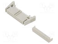 Connector: IDC; plug; female; PIN: 20; straight; for ribbon cable FISCHER ELEKTRONIK