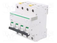 Circuit breaker; 400VAC; Inom: 10A; Poles: 4; Charact: D; 6kA; IP20 SCHNEIDER ELECTRIC