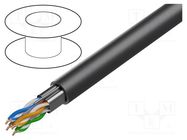 Wire; F/UTP; 4x2x23AWG; 6a; wire; Cu; Insulation: LSZH; grey; 100m BELDEN