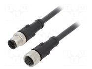 Cable: for sensors/automation; M12; PIN: 8; 2m; plug; 30VDC; 30VAC LAPP