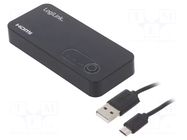 Switch; HDCP 2.3,HDMI 2.1; Input: HDMI socket x2; black LOGILINK