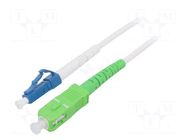 Fiber patch cord; OS2; LC/UPC,SC/APC; 1m; Optical fiber: 9/125um Goobay