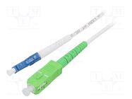 Fiber patch cord; OS2; LC/UPC,SC/APC; 2m; Optical fiber: 9/125um Goobay