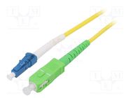 Fiber patch cord; OS2; LC/UPC,SC/APC; 3m; Optical fiber: 9/125um Goobay