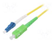 Fiber patch cord; OS2; LC/UPC,SC/APC; 3m; Optical fiber: 9/125um GOOBAY