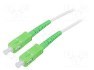 Fiber patch cord; OS2; SC/APC,both sides; 20m; LSZH; white Goobay