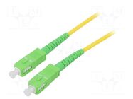 Fiber patch cord; OS2; SC/APC,both sides; 20m; LSZH; yellow Goobay