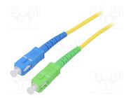 Fiber patch cord; OS2; SC/APC,SC/UPC; 1m; Optical fiber: 9/125um Goobay