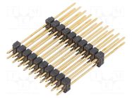 Connector: pin strips; pin header; male; PIN: 20; straight; THT FISCHER ELEKTRONIK