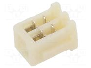 Connector: wire-board; plug; female; SR; 700mA; 50V; PIN: 2; IDC; 1mm JST