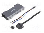 Sensor: optical fiber amplifier; PNP; IP40; Connection: lead; 2m AUTONICS