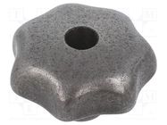 Knob; Ø: 80mm; Int.thread: M16; cast iron; DIN 6336 ELESA+GANTER