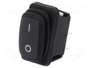 ROCKER; SPST; Pos: 2; ON-OFF; 10A/250VAC; 25A/12VDC; 50mΩ; -20÷85°C SCI