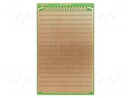 Board: universal; eurocard,single sided,prototyping; W: 100mm VELLEMAN