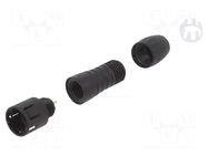 Connector: circular; 620; 125V; 3A; PIN: 3; plug; male; soldering BINDER