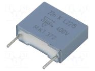 Capacitor: polyester; 22nF; 220VAC; 400VDC; 10mm; ±10%; 4x10x12.5mm VISHAY