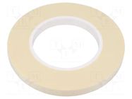Tape: electrical insulating; W: 12mm; L: 50m; Thk: 0.21mm; white H-OLD