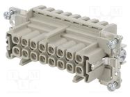 Connector: HDC; contact insert; female; EPIC H-BE; PIN: 16; 16+PE LAPP