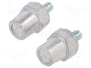 Adapter; rechargeable battery 12V; Thread: M8 BPOWER