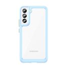 Outer Space Case Cover for Samsung Galaxy S22 + (S22 Plus) Hard Cover with Gel Frame Blue, Hurtel