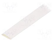 Heat shrink sleeve; glueless,flexible; 2: 1; 9.5mm; white; RNF-100 TE Connectivity