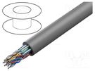 Wire; 6x2x24AWG; RS232,RS422; stranded; Cu; PVC; chrome; 305m; 300V BELDEN