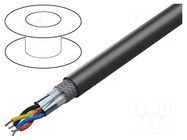 Wire; 2x2x22AWG; RS485; wire; Cu; Insulation: FEP; black; 305m; 300V BELDEN