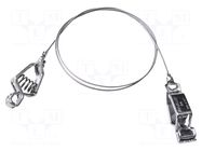 Test lead; both sides,crocodile clip; Len: 0.46m MUELLER ELECTRIC