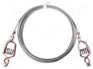 Ground/earth cable; both sides,crocodile clip; Len: 4.5m; copper MUELLER ELECTRIC
