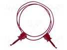 Test lead; 5A; clip-on hook probe,both sides; Urated: 300V; red MUELLER ELECTRIC