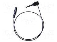 Test lead; 5A; clip-on hook probe,crocodile clip; Urated: 300V MUELLER ELECTRIC