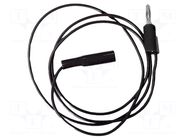 Test lead; 5A; banana plug 4mm,crocodile clip; Urated: 600V MUELLER ELECTRIC