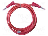 Test lead; 45A; banana plug 4mm,both sides; insulated; Len: 0.91m MUELLER ELECTRIC