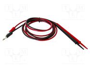 Test leads; Len: 1.2m; black,red; Insulation: PVC MUELLER ELECTRIC