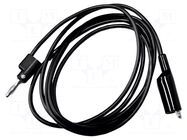 Test lead; 10A; banana plug 4mm,crocodile clip; Urated: 1kV MUELLER ELECTRIC