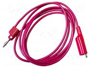 Test lead; 10A; banana plug 4mm,crocodile clip; Urated: 1kV; red MUELLER ELECTRIC