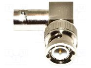 Connector: BNC; Type: angled; male + female; 50Ω; 30VAC; 60VDC MUELLER ELECTRIC