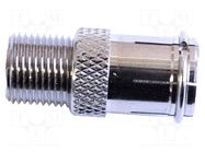 Connector: BNC; male; BNC plug,F socket; 75Ω; -40÷65°C MUELLER ELECTRIC