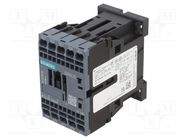 Contactor: 4-pole; NO x4; 24VDC; 9A; 3RT23; spring clamps; -25÷60°C SIEMENS