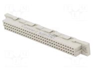 Connector: DIN 41612; socket; female; PIN: 64; straight; THT; 2.54mm TE Connectivity