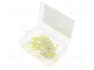 Diode: LED-kit; THT; 3mm; 100pcs; yellow; 1.8÷2.4VDC; plastic box OPTOSUPPLY