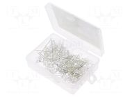 Diode: LED-kit; THT; 5mm; 100pcs; white; 2.7÷3.4VDC; plastic box OPTOSUPPLY