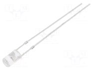 LED; blue; 3mm; 500÷750mcd; 140°; Front: flat; 2.8÷3.6VDC; -30÷85°C OPTOSUPPLY